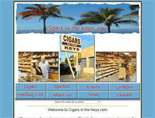 Tablet Screenshot of cigarsinthekeys.com